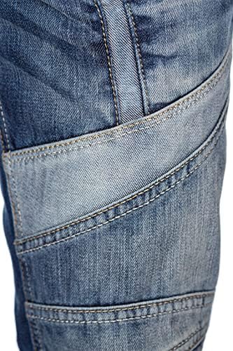 Cipo & Baxx Herren Jeans - Stylische Denim-Mode mit hohem Markanten_design | Regular & Slim Fit | Stonewashed Effect des