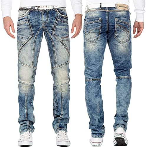 Cipo & Baxx Herren Jeans – Stylische Regular-Fit Denim mit Stone-Washed-Design & Used-Look | Bequeme & modische Jeans fü – Bild 14