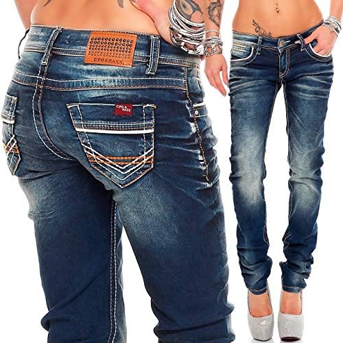 Cipo & Baxx Damen Jeans - Stylische Regular & Slim Fit Modelle mit Stretch | Kontrastnähten & Applikationen | Ideal für – Bild 5