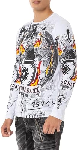 Cipo & Baxx Herren Sweatshirt Series – Stylischer Pullover im Modernen Streetwear Look – Bequemer Sweater für Alltag & F