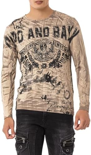 Cipo & Baxx Herren Sweatshirt Series – Stylischer Pullover im Modernen Streetwear Look – Bequemer Sweater für Alltag & F