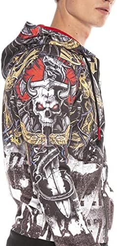 Cipo & Baxx Herren Sweatjacke Hoodie – Stylischer Pullover für Streetwear-Begeisterte mit Reißverschluss & Kapuze für Fr