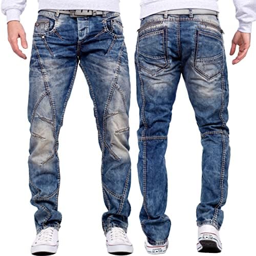 Cipo & Baxx Herren Jeans Regular Fit & Slim Fit - Stylische Denim für Männer mit Used Look & Reißverschlüssen | Perfect