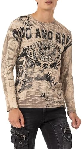 Cipo & Baxx Herren Sweatshirt Series – Stylischer Pullover im Modernen Streetwear Look – Bequemer Sweater für Alltag & F