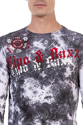 Cipo & Baxx Herren Sweatshirt Series – Stylischer Pullover für Streetwear Lovers – Bequemer Rundhalseinheitsprint Sweate