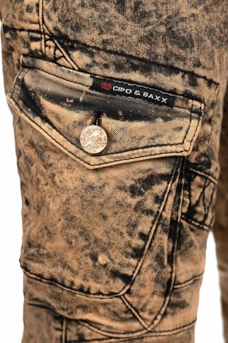 Cipo & Baxx Herren Jeans - Stylische Denim-Mode mit Slim-Fit & Regular-Fit für Individualisten im Bikerstyle!