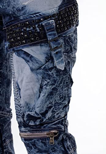 Cipo & Baxx Herren Straight Fit Jeans Hose – Bequem zu tragen, langlebig und mit markanten Kontrastnähten