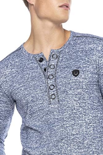 Cipo & Baxx Herren Sweatshirt Series – Stylischer Pullover im Modernen Streetwear Look mit Rundhals & Print – Comfortabl