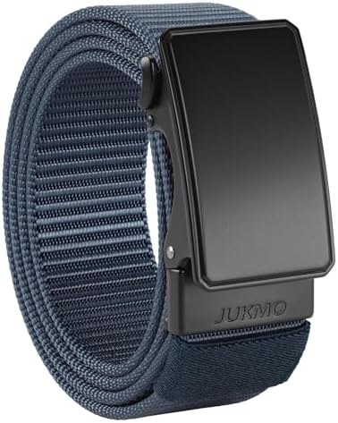 JUKMO Automatik Gürtel für Herren, robustes Nylon, 3,8cm Breite, praktische Ratsche-Funktion | JUKMO Herren Automatik G