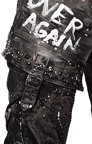 Cipo & Baxx Herren Jeans - Stylische Denim-Mode mit hohem Markantzen Detail | Regular & Slim Fit für Männer | Stonewashe