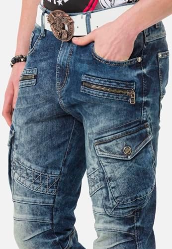 Cipo & Baxx Herren Stretch Jeanhose Slim Fit Trendig und bequem | Cipo & Baxx Männer Stretch Jeanshosen Slim Fit Premiu