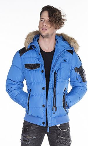 Stylische Winterjacke Herren Cipo & Baxx Series | Warme Winterjacke Herren Cipo & Baxx Series abnehmbarer Kapuze | Func