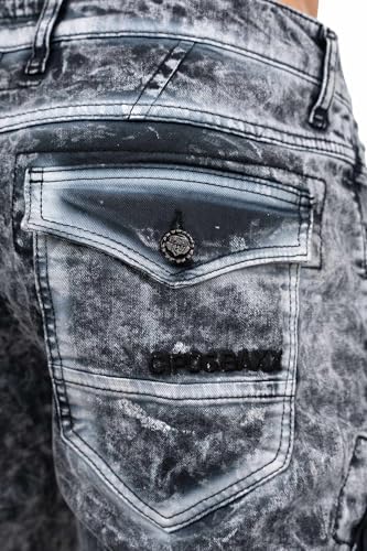 Cipo & Baxx Herren Jeans - Stylische Denim-Mode mit Slim-Fit & Regular-Fit für Individualisten im Bikerstyle!