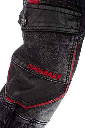Cipo & Baxx Herren Jeans – Stylische Stonewashed & Used-Effekte | hohem markanten Details | Regular & Slim Fit für Männe