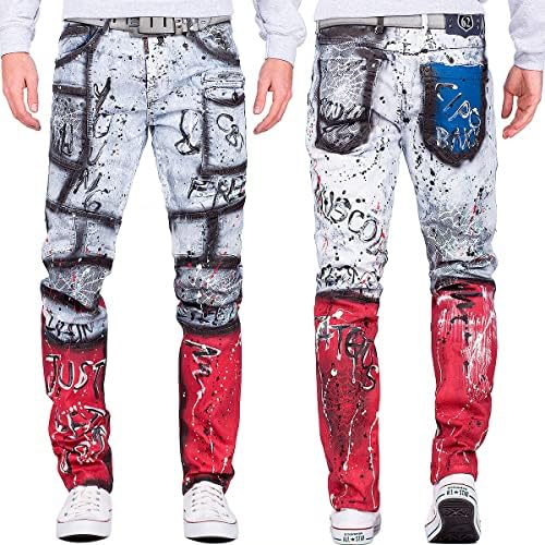 Cipo & Baxx Herren Jeans - Stylische Denim-Mode mit Slim-Fit & Regular-Fit für Individualisten im Bikerstyle!