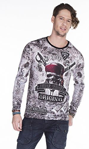Cipo & Baxx Herren Sweatshirt Stylischer Pullover für moderne Streetwear Look – Bequemer Sweater für Alltag, Freizeit &