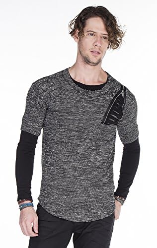 Cipo & Baxx Herren Sweatshirt Stylischer Pullover für moderne Streetwear Look – Bequemer Sweater für Alltag, Freizeit &