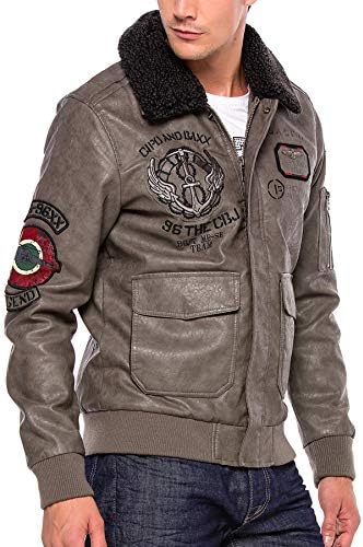 Stylische Winterjacke Herren Cipo & Baxx Series | Warme Winterjacke Herren Cipo & Baxx Series abnehmbarer Kapuze | Func