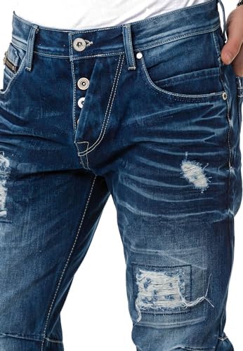 Cipo & Baxx Herren Stretch Jeanhose Slim Fit Trendig und bequem | Cipo & Baxx Männer Stretch Jeanshosen Slim Fit Premiu