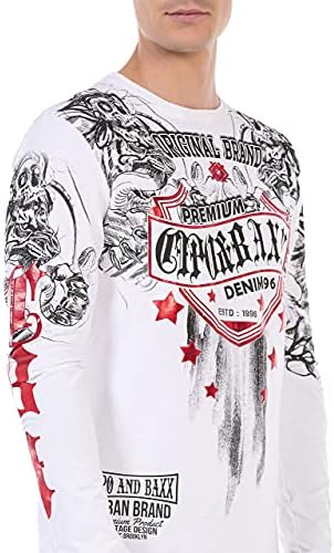 Cipo & Baxx Herren Sweatshirt Series – Stylischer Pullover für Streetwear Lovers – Bequemer Rundhalseinheitsprint Sweate