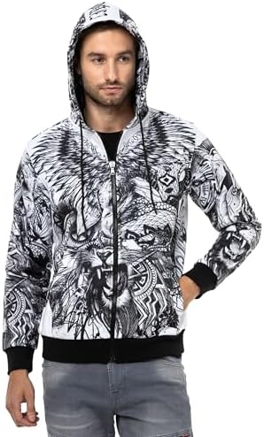 Cipo & Baxx Herren Sweatjacke Hoodie – Stylischer Pullover für Streetwear-Begeisterte mit Reißverschluss & Kapuze für Fr