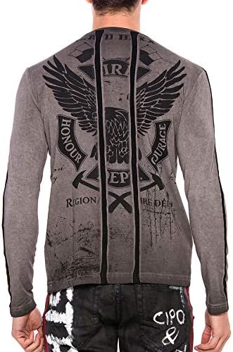 Cipo & Baxx Herren Sweatshirt Series – Stylischer Pullover im Modernen Streetwear Look mit Rundhals & Print – Comfortabl