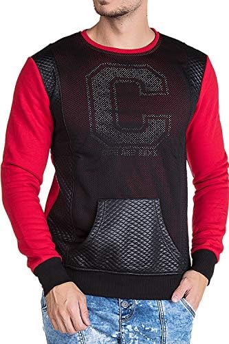 Cipo & Baxx Herren Sweatshirt Stylischer Pullover für moderne Streetwear Look – Bequemer Sweater für Alltag, Freizeit &
