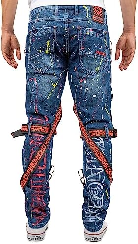 Cipo & Baxx Herren Jeans - Stylische Denim-Mode mit Slim-Fit & Regular-Fit für Individualisten im Bikerstyle!