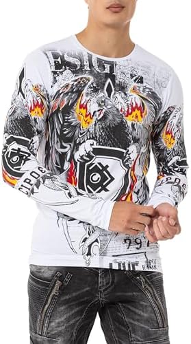 Cipo & Baxx Herren Sweatshirt Series – Stylischer Pullover im Modernen Streetwear Look – Bequemer Sweater für Alltag & F