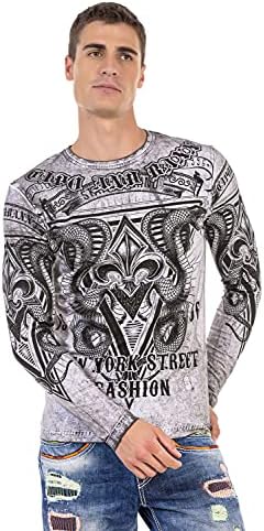 Cipo & Baxx Herren Sweatshirt Stylischer Pullover für moderne Streetwear Look – Bequemer Sweater für Alltag, Freizeit &