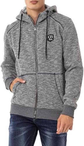 Cipo & Baxx Herren Sweatjacke Hoodie Serie - Stylischer Pullover im Modernen Casual Streetwear Stil für den Alltag, Frei