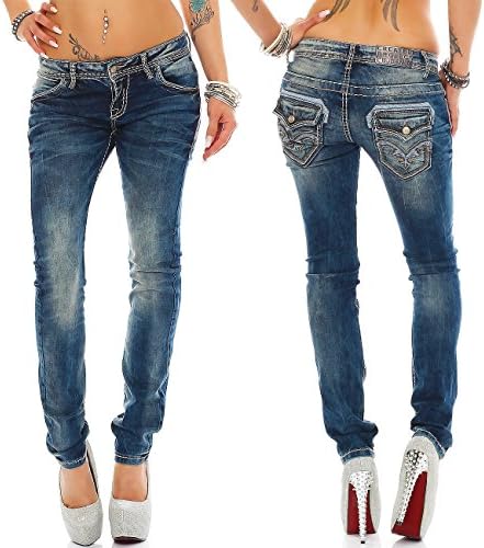 Cipo & Baxx Damen Jeans - Stylische Regular & Slim Fit Modelle mit Stretch | Kontrastnähten & Applikationen | Ideal für – Bild 24