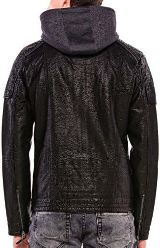 Stylische Winterjacke Herren Cipo & Baxx Series | Warme Winterjacke Herren Cipo & Baxx Series abnehmbarer Kapuze | Func