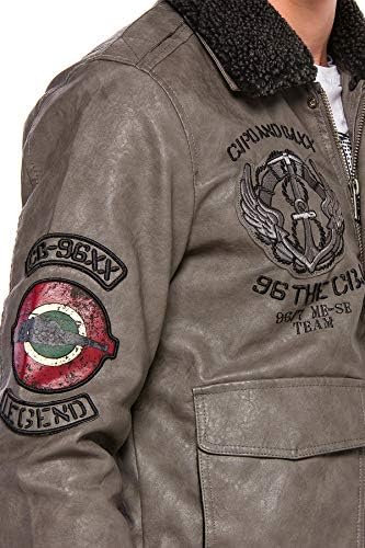 Stylische Winterjacke Herren Cipo & Baxx Series | Warme Winterjacke Herren Cipo & Baxx Series abnehmbarer Kapuze | Func