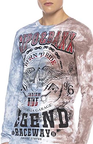 Cipo & Baxx Herren Sweatshirt Series – Stylischer Pullover im Modernen Streetwear Look mit Rundhals & Print – Comfortabl