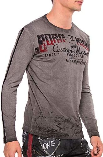 Cipo & Baxx Herren Sweatshirt Series – Stylischer Pullover im Modernen Streetwear Look mit Rundhals & Print – Comfortabl
