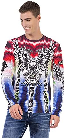 Cipo & Baxx Herren Sweatshirt Series – Stylischer Pullover für Streetwear Lovers – Bequemer Rundhalseinheitsprint Sweate