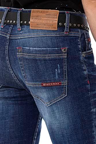 Cipo & Baxx Herren Stretch Jeanhose Slim Fit Trendig und bequem | Cipo & Baxx Männer Stretch Jeanshosen Slim Fit Premiu