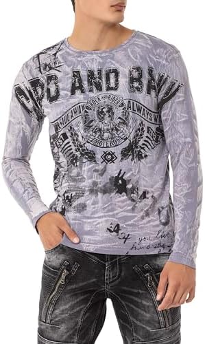 Cipo & Baxx Herren Sweatshirt Series – Stylischer Pullover im Modernen Streetwear Look – Bequemer Sweater für Alltag & F