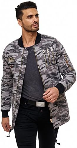 Cipo & Baxx Herren Jeansjacke – Klassisch, Leder, Sport – Knopf und Reißverschluss – Sweat-Kapuze und Sweatärmeln – Mode