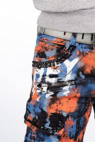 Cipo & Baxx Herren Jeans - Stylische Denim-Mode mit Slim-Fit & Regular-Fit für Individualisten im Bikerstyle!