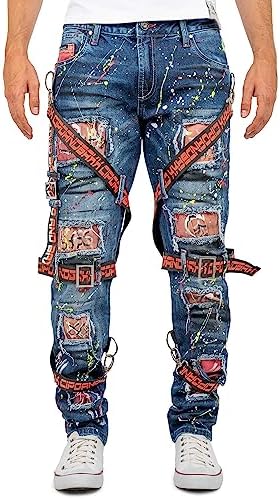 Cipo & Baxx Herren Jeans - Stylische Denim-Mode mit Slim-Fit & Regular-Fit für Individualisten im Bikerstyle!