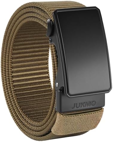 JUKMO Automatik Gürtel für Herren, robustes Nylon, 3,8cm Breite, praktische Ratsche-Funktion | JUKMO Herren Automatik G