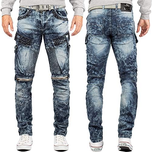 Cipo & Baxx Herren Jeans - Stylische Denim-Mode mit Slim-Fit & Regular-Fit für Individualisten im Bikerstyle!