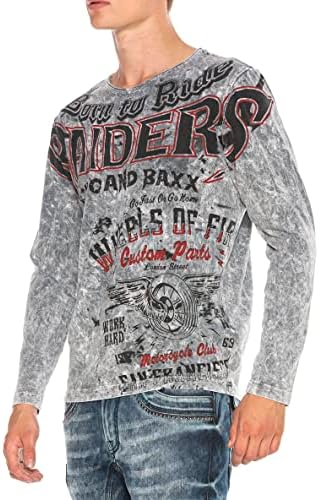 Cipo & Baxx Herren Sweatshirt Stylischer Pullover für moderne Streetwear Look – Bequemer Sweater für Alltag, Freizeit &