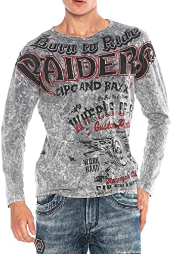 Cipo & Baxx Herren Sweatshirt Stylischer Pullover für moderne Streetwear Look – Bequemer Sweater für Alltag, Freizeit &