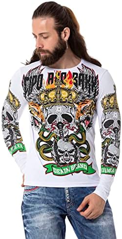 Cipo & Baxx Herren Sweatshirt Series – Stylischer Pullover im Modernen Streetwear Look – Bequemer Sweater für Alltag & F