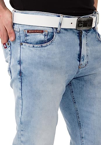Cipo & Baxx Herren Stretch Jeanhose Slim Fit Trendig und bequem | Cipo & Baxx Männer Stretch Jeanshosen Slim Fit Premiu