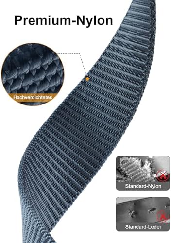 JUKMO Automatik Gürtel für Herren, robustes Nylon, 3,8cm Breite, praktische Ratsche-Funktion | JUKMO Herren Automatik G