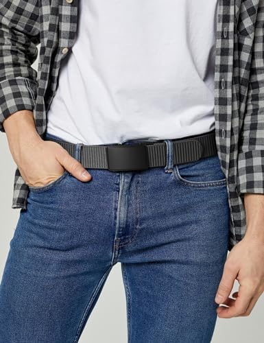 JUKMO Automatik Gürtel für Herren, robustes Nylon, 3,8cm Breite, praktische Ratsche-Funktion | JUKMO Herren Automatik G